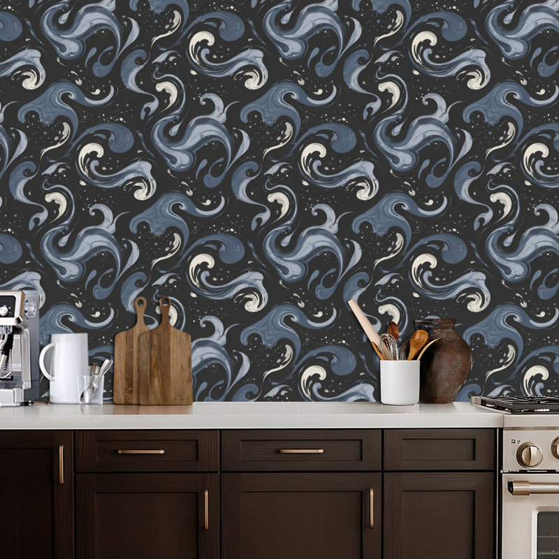Papier peint adhésif mural auto-adhésif amovible en mousse de marbre avec papier peint auto-adhésif pour armoires de cuisine de chambre à coucher 24 po x 118 po