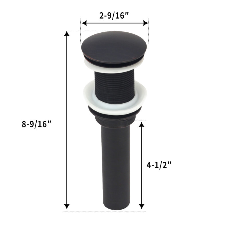 Pop-up Bathroom Sink Drain, Oil Rubbed Bronze