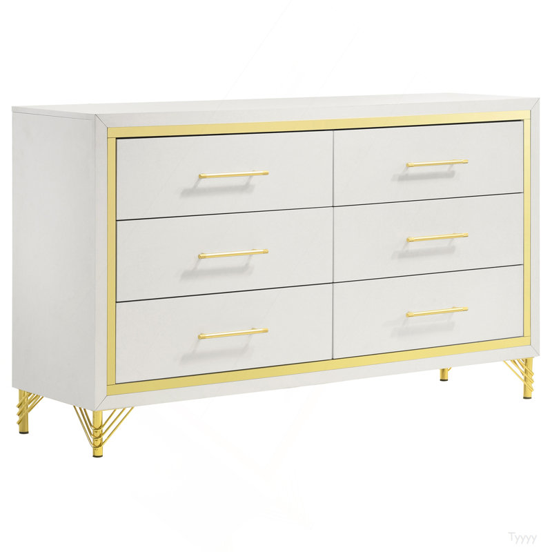 Commode de chambre à 6 tiroirs Chesney