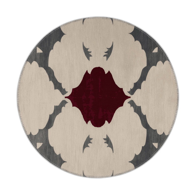 Polished Depth Indoor And Outdoor Area Rug, Round 5'