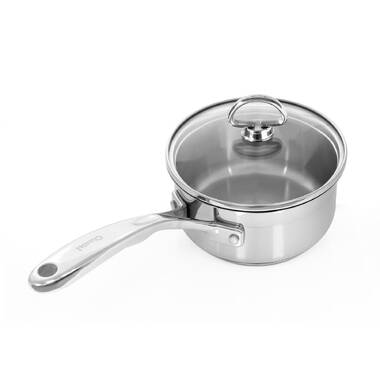 360 Cookware Stainless Steel 1 Quart Saucepan + Cover