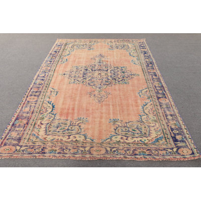 Large Vintage Turkish Rug in Red for Bohemian Bedroom or Anatolian Style Living Room Decor