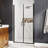 40"-42" W X 72" H Semi-Frameless Privot Shower Door Dual Swing Door 2 Doors Opening Extra-Large Walk-In Space With 1/4" Tempered Glass