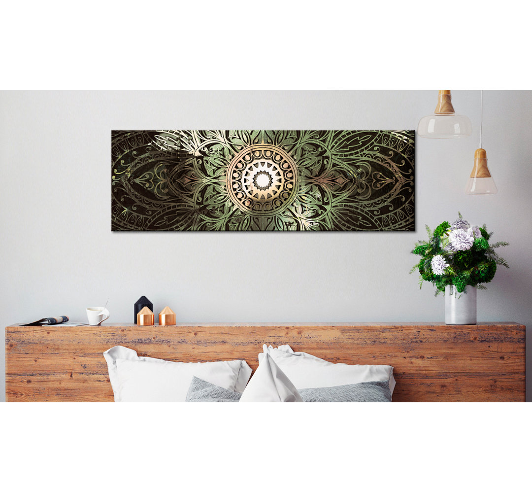 Leinwandbild - Emerald Mandala