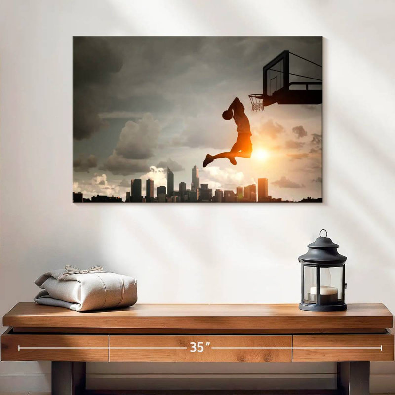 Sireci Basketball Dunk, 8" H x 12" W