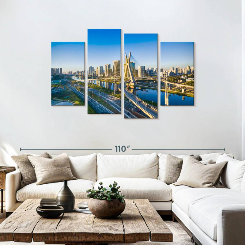 Mehar, pont et paysage urbain de sao paulo