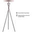 Lampe trépied 65 po