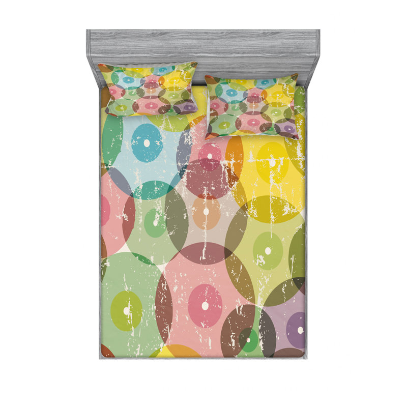 Microfiber Sheet Set, Queen Sheet Set with Fitted Sheet