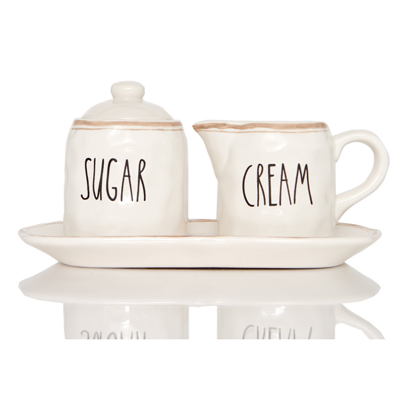 Ensemble sucrier et pot à crème Red Vanilla