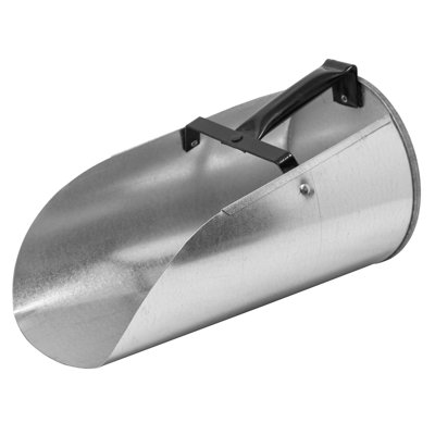 FARM-TUFF Galvanized Metal Poultry Feed Scoop with Enclosed Handle, 5A086CF7D4284AE597AE3DFADECA613B Capacity