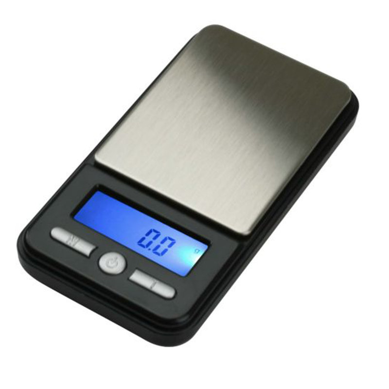 Compact Black Stainless Steel Digital Pocket Scale