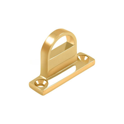 Deltana FPGHDBCR003 Offset Heavy Duty Strike for HD Bolt, Solid Brass in PVD Polished Brass