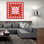  «Flower Medallion» par Elizabeth Caldwell, art mural en verre acrylique, 36 po x 36 po