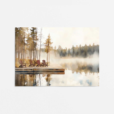 «Mist Over Quiet Pines», impression roulée