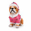 Figurine de Noël carlin avec un père Noël