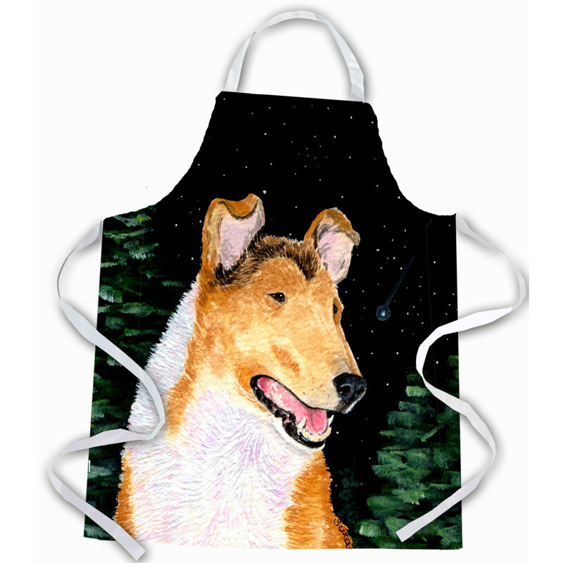 Tablier lisse collie starry night