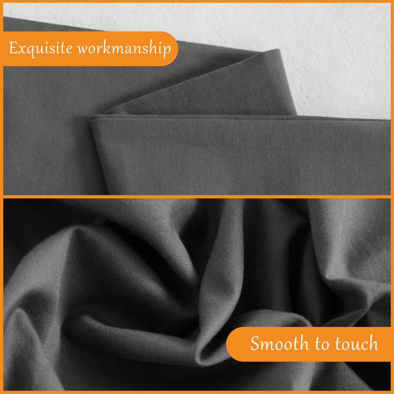 1 housse de coussin pour le corps, housse de coussin en coton, fermeture à enveloppe, 20 x 54 pouces - NTBAY, Gris foncé