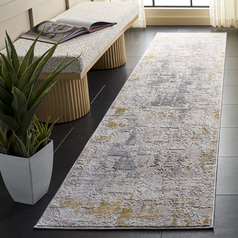 Palma 368 Performance Abstract Rug, 2'-2" X 9'-0" Runner