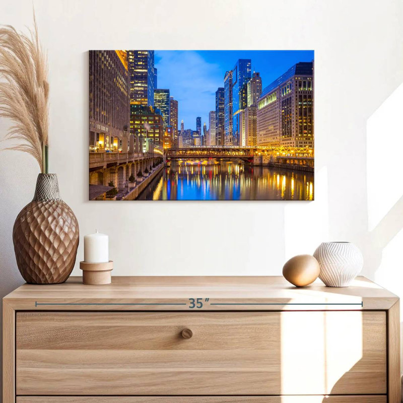 Sirci Bustling Downtown Chicago, H 16 po x l 24 po