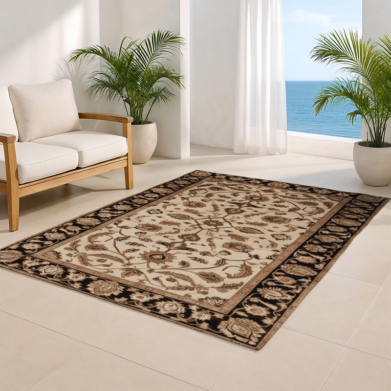 Tapis d'intérieur et d'extérieur brun Persian, Rectangulaire 2 pi x 3 pi