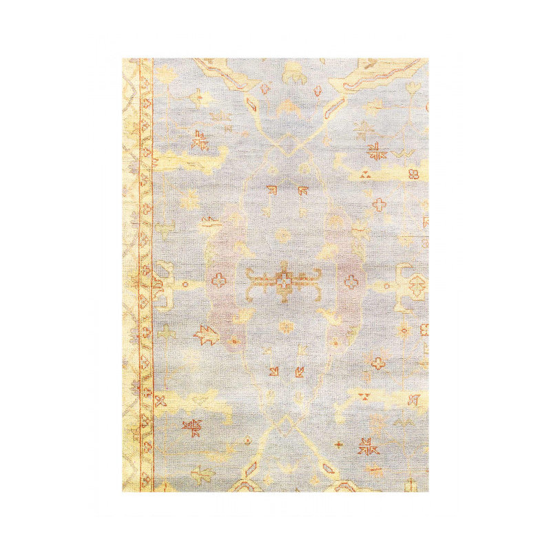 Tapis unique en laine d'agneau 6 pi x 8 pi 11 po Epley Malibu