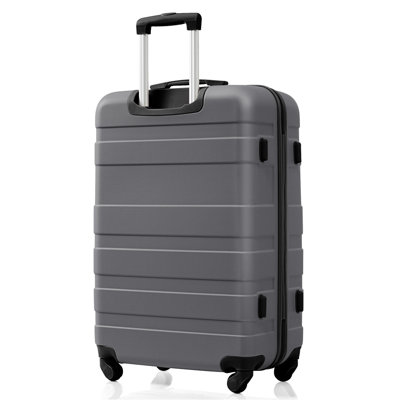 Ensembles de bagages Nouveau modèle ABS Hardshell 3 pièces Ensemble de valises rigides et durables Valise à roulettes avec serrure TSA 20 "24" 28 "