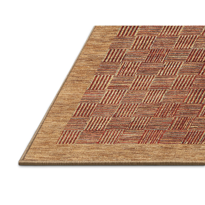 Tapis contemporain brun, Rectangle 8 pi x 12 pi