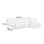Lena 3 Seater Fabric Sofa-1891357372
