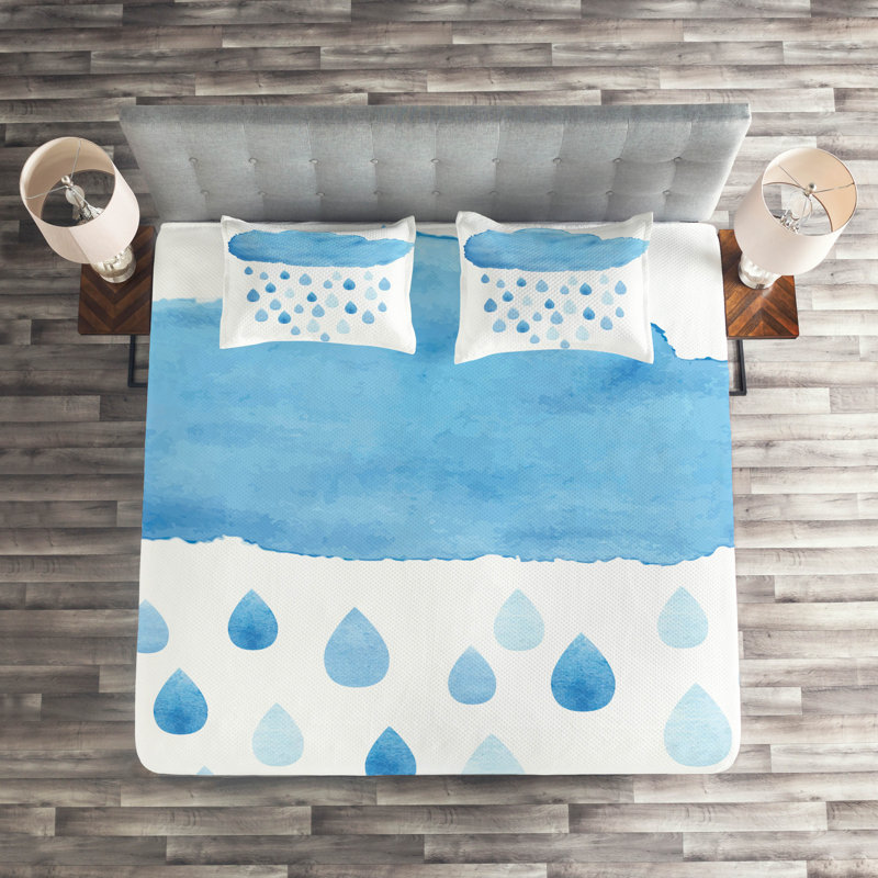 Polyester Coverlet, King Bedspread + 2 Shams