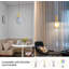 Luminaires suspendus Mid-Century en verre gris fumée, paquet de 2
