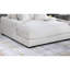Chaise longue en velours côtelé Taupe