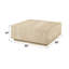 Superbe table de salle à manger beige avec commode en contreplaqué de luxe beige de 113,77 lb, d'une largeur de 35 po