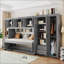Lit escamotable simple avec armoire murale-82505127