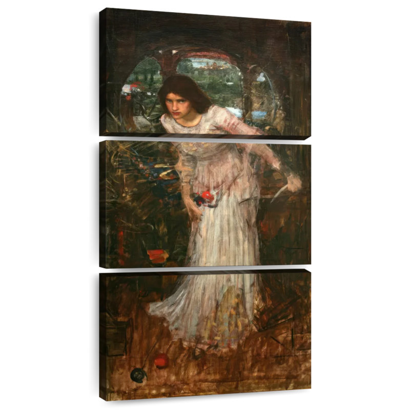 La Dame de Shalott en 1894, H 75 po x l 36 po