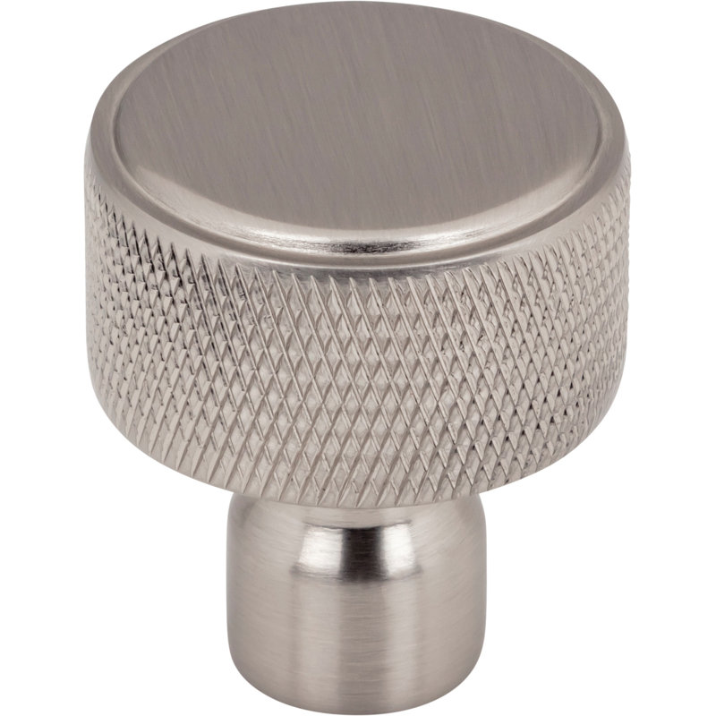 Garrison Knob 1 1/8 Inch Knob, Brushed Satin Nickel, 1 1/8" Knob Diameter