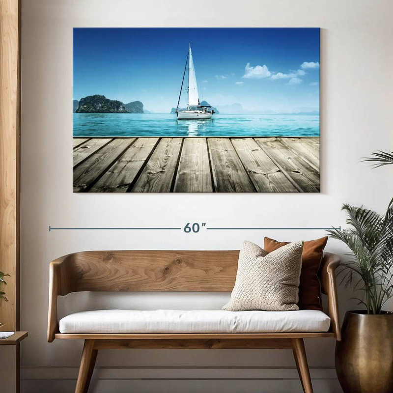Mehar Sailboat Pier, 34" H x 51" W