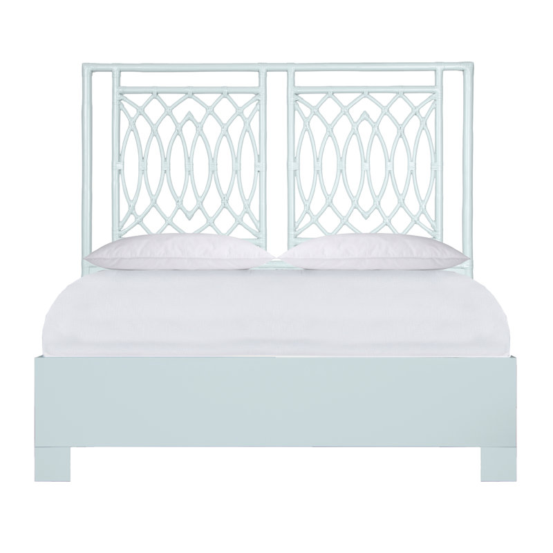 Haskins Platform Bed, Queen, Light Blue
