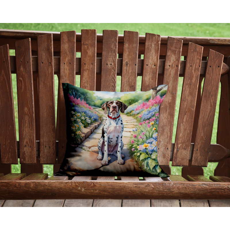 Coussin décoratif intérieur / extérieur Spring Path, H 14 po x l 14 po
