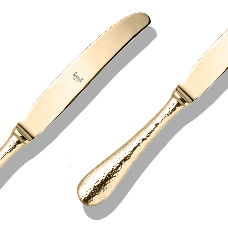 Epoque 5 - Piece Stainless Steel Flatware Set - Service for 1, Gold