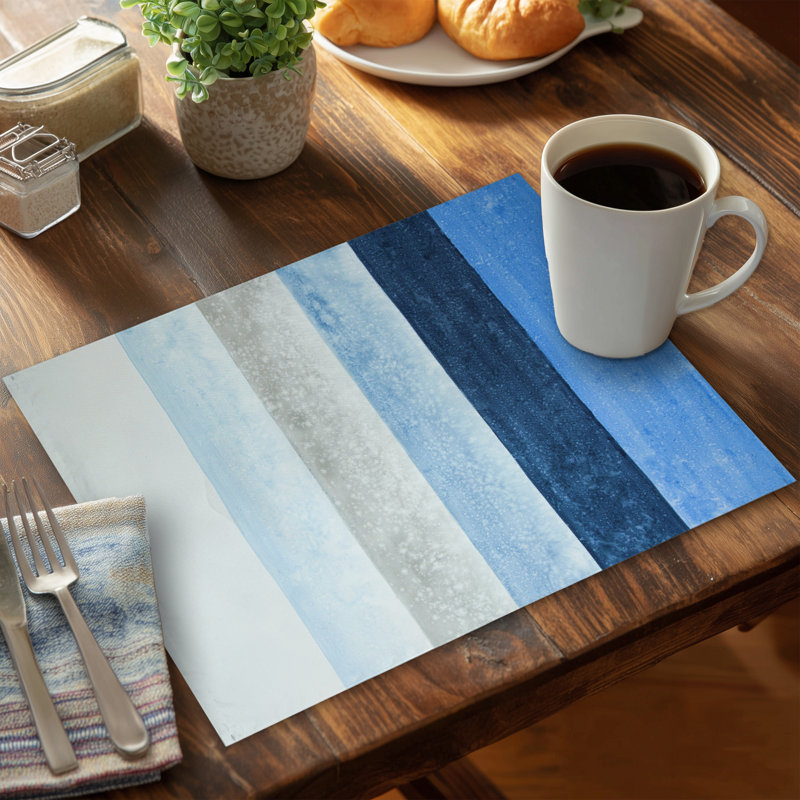 Napperon à rayures bleues | Home Decor Essential