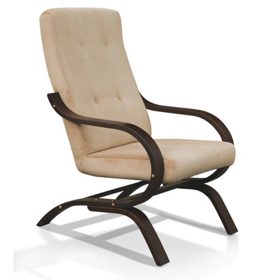 Olive Faux Leather Armchair