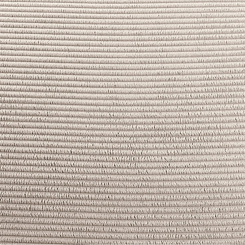 Causeuse Austin, Tissu velours côtelé beige, 29.5" H x 107" W x 34" D