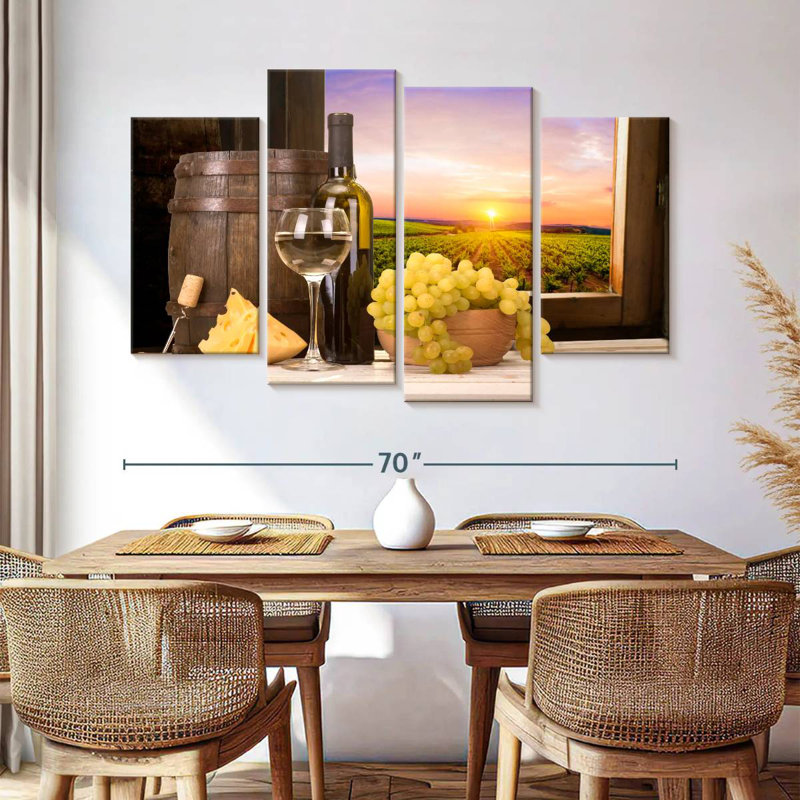 Wine Glass Sunset, H 42 po x l 68 po