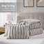Faux Fur Bedding Sets For Modern Home, Light Gray Comforter