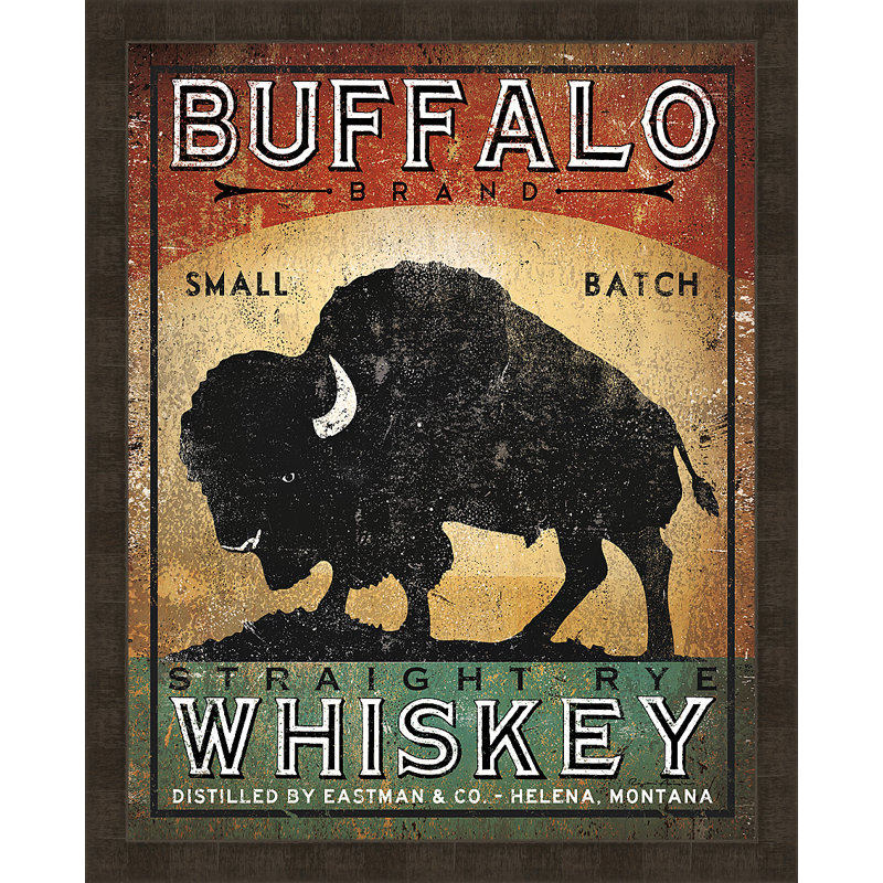 «Buffalo Whiskey», reproduction d'impression encadrée