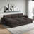 Plush Wide Corduroy Couch Modular Sectional Sofa Bed With Detachable Cushions-1408234282