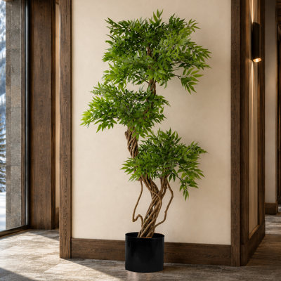 140cm Faux Tree in Metal Planter