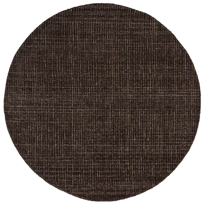 Abstract 468 Hand Tufted Wool Abstract Rug, 6' X 6' Round