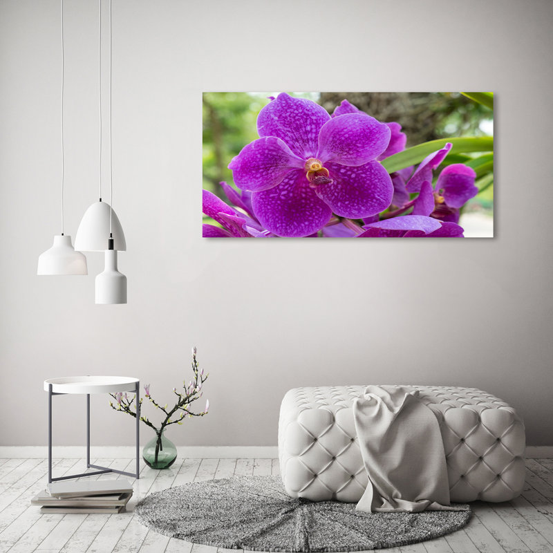 Orchid 1 Piece Wrapped Canvas Wall Art