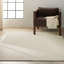 Tapis décoratif crème nouée à la main-50972007